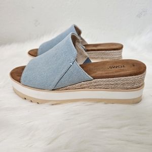 TOMS Espadrille Wedge Slides